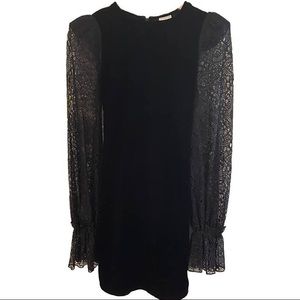 H&M x The Vampires Wife Limited Collection Velvet Dress Lace M